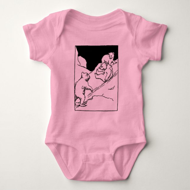 Body Para Bebé Osos juguetones (Anverso)