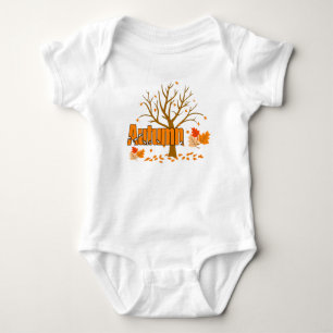 Body Para Bebé Otoño Con Árbol Y Sale Traje De Bebé