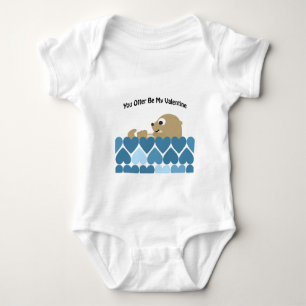 Body Para Bebé Otter Be My Valentine