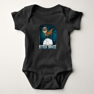 Body Para Bebé Otter Lovers Otter Space Funny Espacio Ultraterre