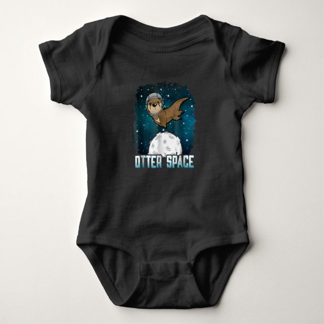 Body Para Bebé Otter Lovers |Otter Space Funny Espacio Ultraterre (Anverso)