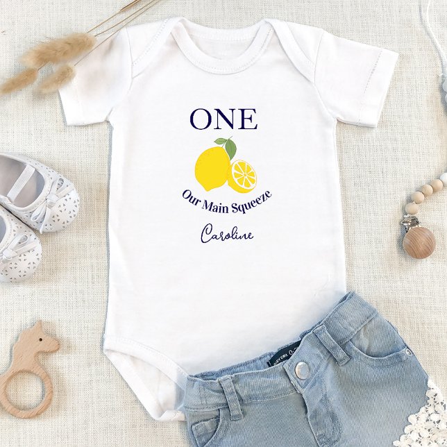 Body Para Bebé Our Main Squeeze Kids Birthday Bodysuit (Subido por el creador)