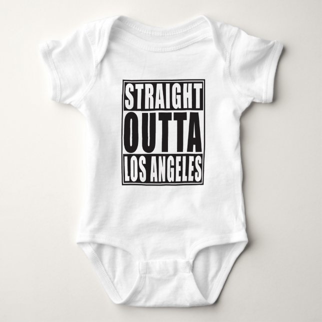 Body Para Bebé Outta recto Los Ángeles (Anverso)