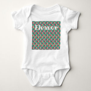 Body Para Bebé Ovalos y semicírculos retro