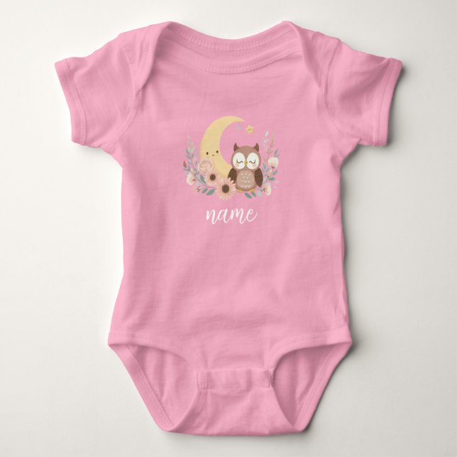 Body Para Bebé Oveja de bebé con luna (Anverso)