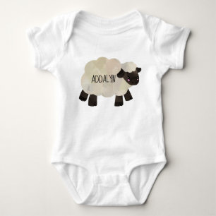 Body Para Bebé Oveja de bebé personalizada linda para bebé y niño