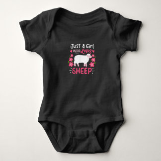 Body Para Bebé Oveja Rosa | Regalo de Solo una Chica que Ama las
