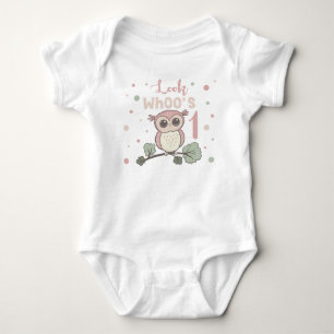 Body Para Bebé Owl 1st Birthday