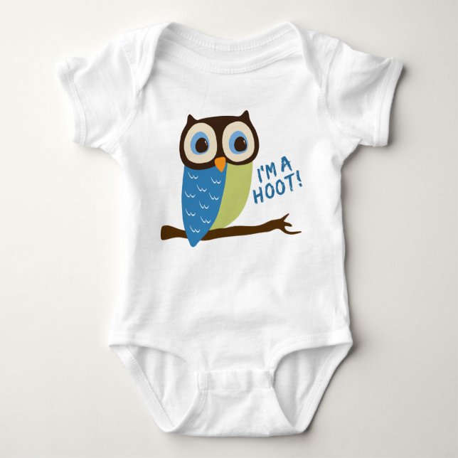 Body Para Bebé Owl Art I'm A Hoot (Anverso)