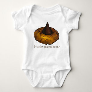 Body Para Bebé P es para Peanut Butter Cookie Alphabet Letra P