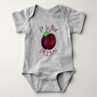 P es para Plumas Ripe Verano Purple Plum Fruto