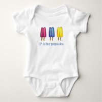 P es para Popsicles Twin Pop Ice Lolly Letter ABCs