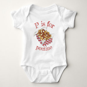 Body Para Bebé P es para POUTINE Canadian Food Fries Gravy