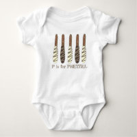P es para Pretzel Chocolate Sticks Rods ABCs