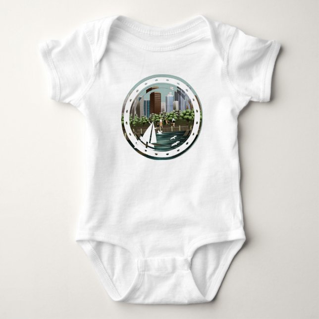 Body Para Bebé Paisaje urbano (Anverso)