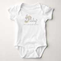Paisley chicas P nombre que significa ropa de bebé