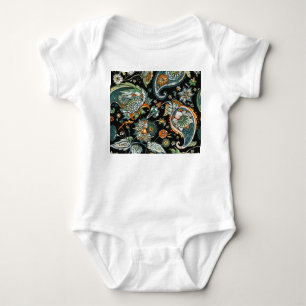 Body Para Bebé Paisley oriental: motivos tradicionales turcos.