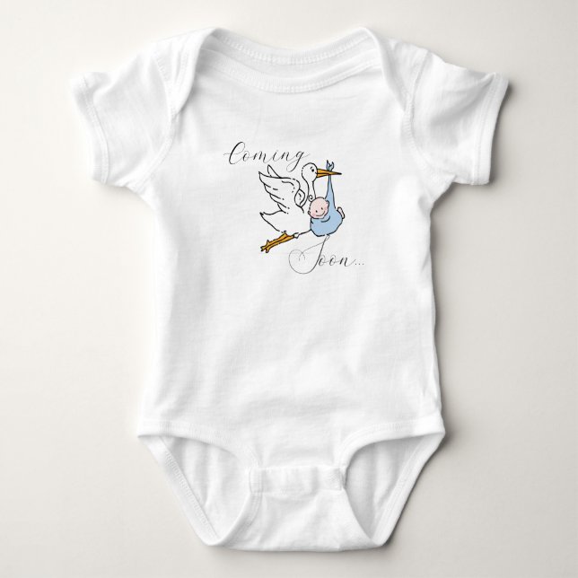 Body Para Bebé Pájaro Adorable y Bebé Próximamente (Anverso)