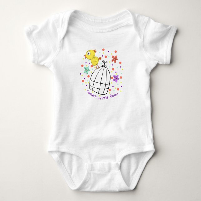Body Para Bebé Pájaro dulce y pequeño bebe (Anverso)