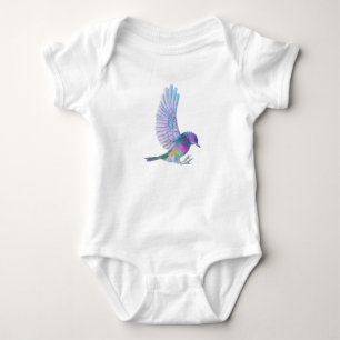 Body Para Bebé Pájaro Multicolorizado Cubierto Con Alas Externas