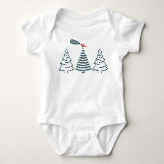 Body Para Bebé pájaro navidad