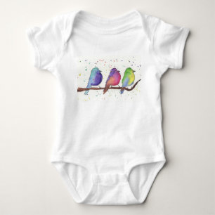 Body Para Bebé Pájaros de bebé coloridos