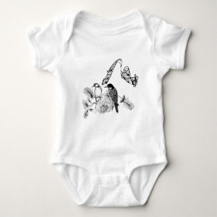 Body Para Bebé Pájaros Vintage