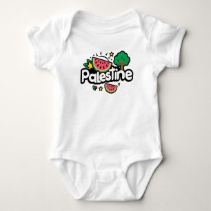 Body Para Bebé Palabra palestina escueta rodeada por un árbol de