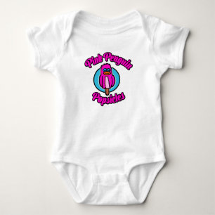 Body Para Bebé Paleta de Pingüino Rosa