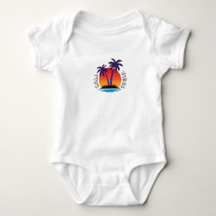 Body Para Bebé Palm Tree Cali Vibes Sunset