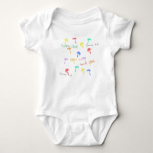 Body Para Bebé Palm Trees Sunny Kid Bodysuit