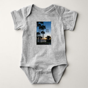 Body Para Bebé Palm Trees Sunrise Destin Florida Baby Bodysuit