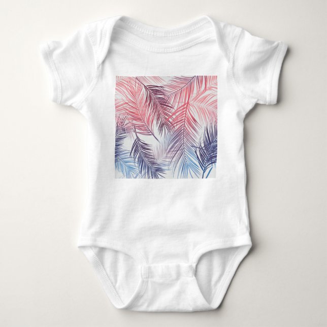 Body Para Bebé Palmeras Tropicales Hawaianas: Elegante y sin cost (Anverso)