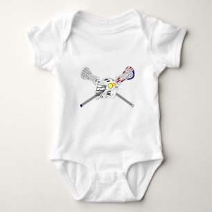 Body Para Bebé Palos de lacrosse con casco