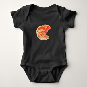 Body Para Bebé pan de croissant marrón