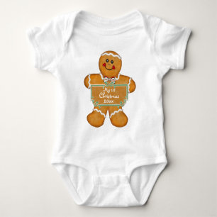 Body Para Bebé Pan de jengibre Primera Navidad