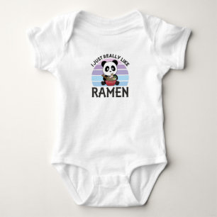 Body Para Bebé Panda Alimentado Por Ramen Sweet Kawaii Noodle Pan