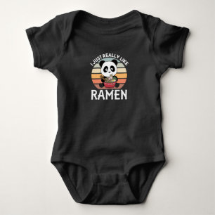 Body Para Bebé Panda Alimentado Por Ramen Sweet Kawaii Noodle Pan