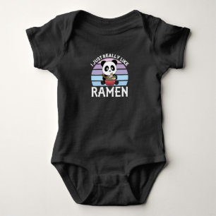 Body Para Bebé Panda Alimentado Por Ramen Sweet Kawaii Noodle Pan