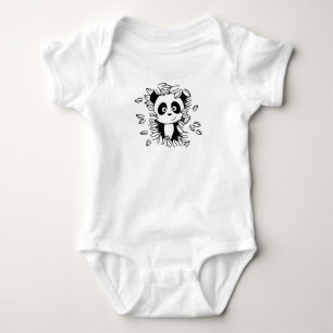 Body Para Bebé Panda Animales Dulces Para Niños Kawaii Pandas