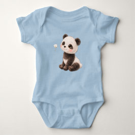 Body Para Bebé Panda Baby Bodysuit – Cute Black and White Bear 🐼