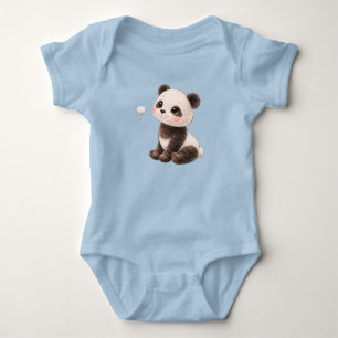 Body Para Bebé Panda Baby Bodysuit – Oso Negro y Blanco Adorable