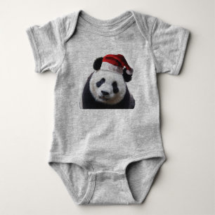 Body Para Bebé Panda Bear Santa Claus