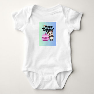 Body Para Bebé Panda Birthday Wiers Cute & Fun Baby T-Shirt