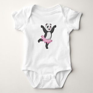 Body Para Bebé Panda como Ballerina en el ballet