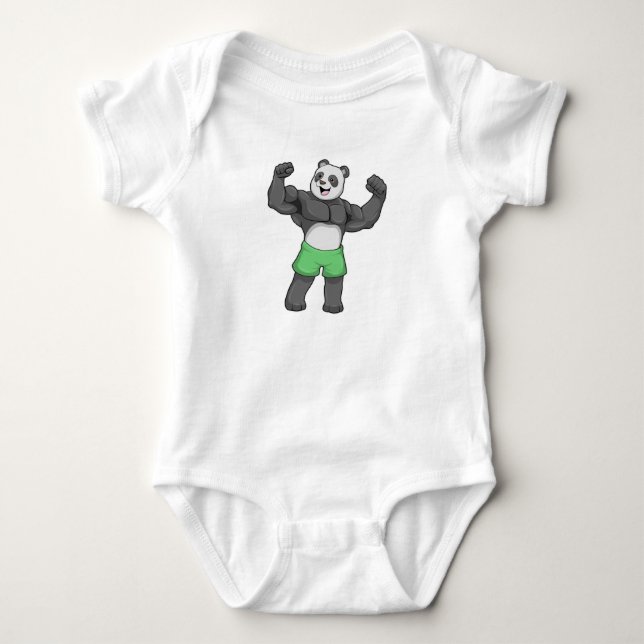 Body Para Bebé Panda como constructora de cuerpos en Bodybuilding (Anverso)