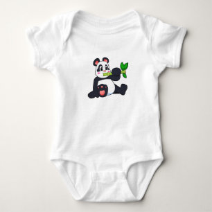 Body Para Bebé Panda con bambú