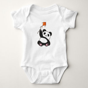 Body Para Bebé Panda con cometa