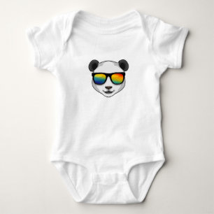 Body Para Bebé Panda con gafas de sol