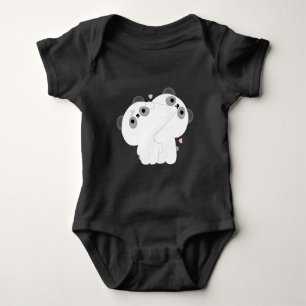 Body Para Bebé Panda Couple